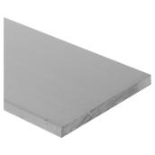 Flat Bar - Aluminum - Clear Satin - 8-ft L x 1 1/2-in W x 1/8-in T