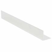 Loxcreen Aluminum Interior Angle - Mira Lustre Finish - Weldable - 8-ft L x 1/2-in W x 1/16-in T