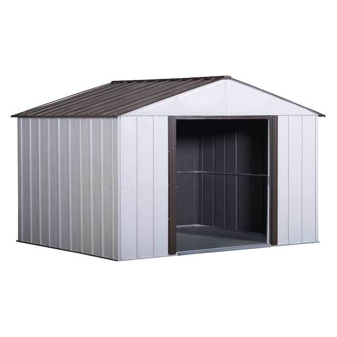 ShelterLogic 8 x 10-ft Galvanized Steel Storage Shed with High Gable ...