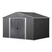Arrow Storage Shed in Metal with High-Gable Roof 10 x 8-ft - Grey