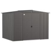 Shelterlogic Arrow Garden Shed Classic in Galvanized Steel 8 x 7 x 6-ft - Grey