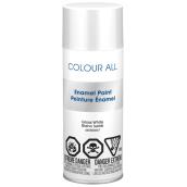 Color All Enamel Aerosol Spray Paint - Gloss - White - 283 g
