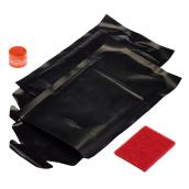 Pochettes de cuisson pour BBQ et fumoir, paquet de 2, noir