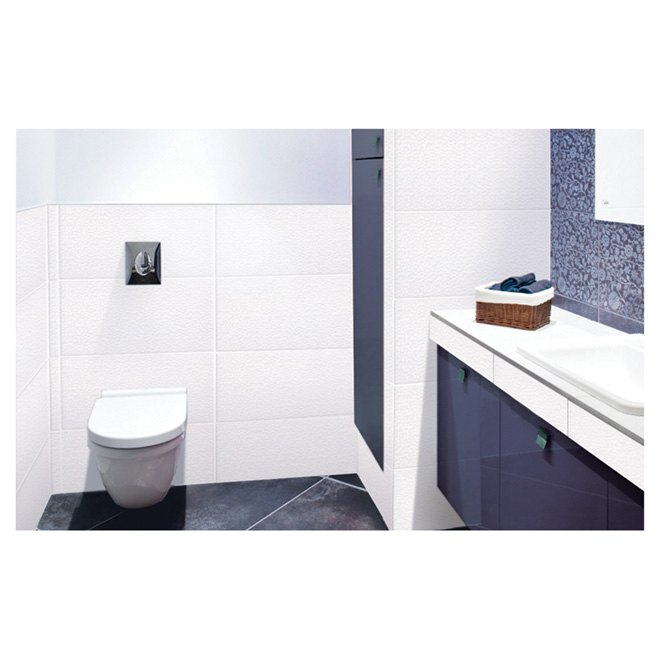 "Tessara" Ceramic Wall Tiles - 10" x 20" - White