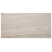 Tuile de porcelaine «Paros», 30 x 60 cm, taupe, 9/bte