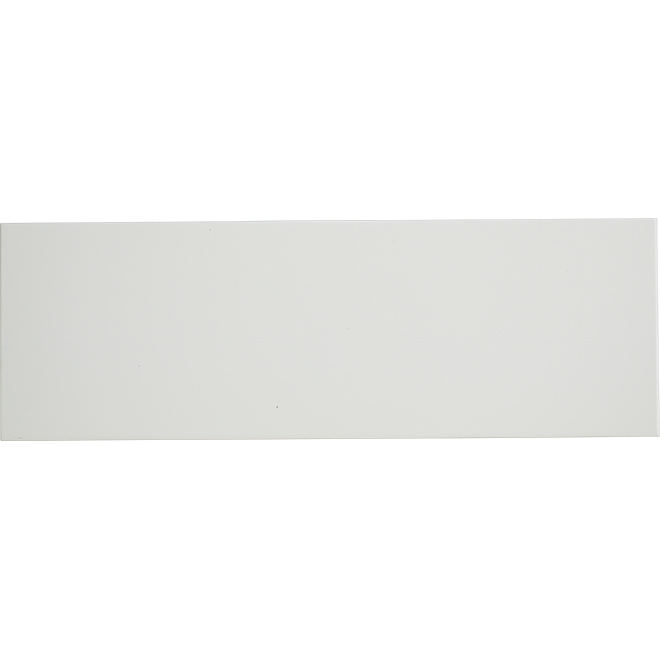 Tuile de céramique, 8" x 24", 12/boîte, blanc lustré, 15,54 pi²
