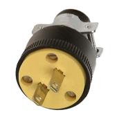 Cooper Thermostatic Rubber Plug - Black - 125-volt - 15-amp