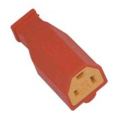 Eaton Thermoplastic Plug Connector - 2-Pole Straight Blade - Orange - 15-amp