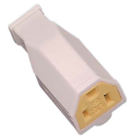 Straight Body Cord Connector - 125 V - 15 A - 2-Pole/3-Wire