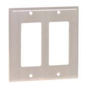 Cooper Wiring 2-Gang Decorator Wall Plate - Thermoset - White - Residential - 4 1/2-in H x 4 9/16-in W x 7/32-in D