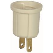 Eaton Outlet to Socket Adapter - Medium Base - Thermoplastic - 660-Watt - 125-Volt