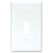 Eaton Standard 1-Gang Wall Plate - Toggle - White Nylon - 2 3/4-in W x 4 1/2-in H