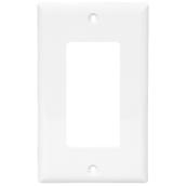 Cooper 1-Gang Decorative Wall Plate - Nylon - White - 2 3/4-in W x 4 1/2-in H