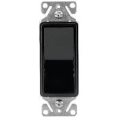 Decorator Switch - Single Pole - 15 A - 125 V - Black