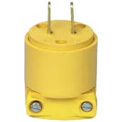 Eaton Straight Blade Plug - 15-Amp - 125-Volt - Yellow