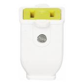 Cooper Spring Action Female Plug Connector - Thermoplastic - Yellow - 15-amp