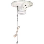 Lampholder - Pull Chain - Porcelain - 250 W - 125 V - White