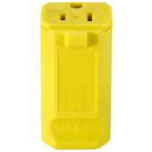 Cooper Quick-Grip Straight Blade Connector - Heavy-Duty - Yellow - 15-amp