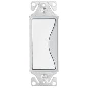 Interrupteur, 15A, 3 voies, 120/277V/AC, blanc satin