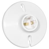Eaton Keyless Ceiling Lampholder - Thermoset Plastic - 660-Watt - 250-Volt - 4 1/2-in dia