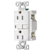 Eaton Decorator Residential Outlet - 15-Amp - 125-Volt - Receptacle Outlet - Brass Wire
