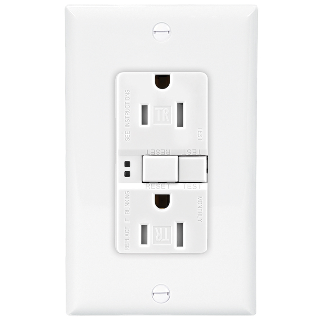 Eaton Electrical Outlets - 15-Amp - 125-Volt - Tamper Resistant - Duplex Receptacle - White