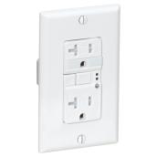 Eaton Duplex Electrical Outlet - 20-Amp - 125-Volt - Tamper Resistant - White - Residential