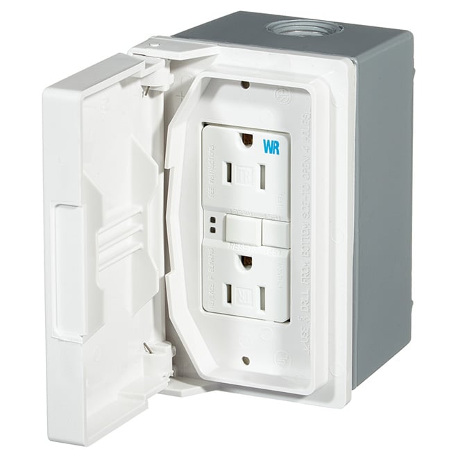 thumbnail image 2 of 15A GFCI Outlet With USB – Tamper & Weather Resistant – Choice Of White Or Black 2 of 2