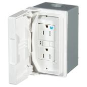 Boîte étanche DDFT, 15A 125V, blanc