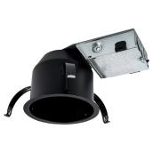 Halo Ultra-Shallow Recessed Light Housing - Retrofit - IC - Air-Tite - 4-in - Black