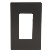 Cooper 1-Gang Midsize Wall Plate - Screwless - Polycarbonate - Bronze - 3 1/4-in W x 5-in L