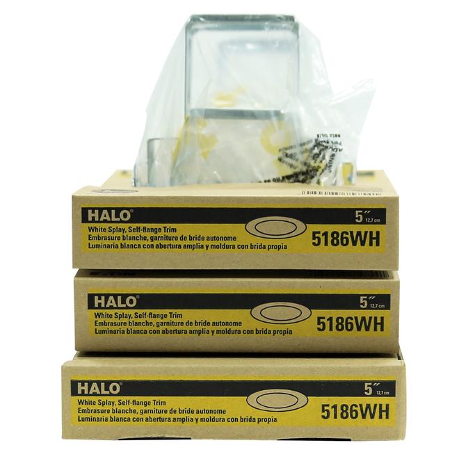 Halo E26 0-Watt Equivalent White Led Recessed Retrofit Downlight (Fits Housing Diameter: 5-In)