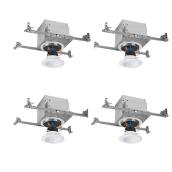 Halo LED Recessed Light Retrofit Kit - IC - Air-Tite -  4-Pack - 4-in - White Trim