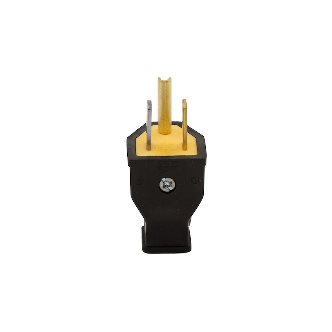 Eaton 15-Amp 125-Volt Black 3-Wire Grounding Plug