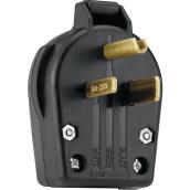 Eaton 30/50-Amp 250-Volt Black 3-Wire Plug