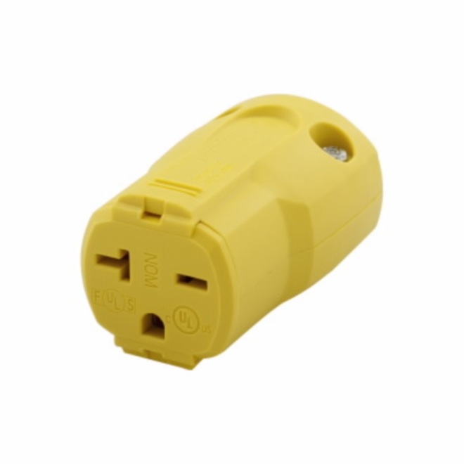 Eaton 20-Amp 25-Volt Yellow 3-Wire Grounding Connector