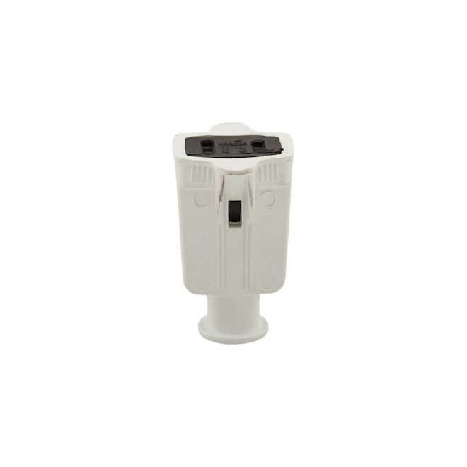 Eaton 15-Amp 125-Volt White 2-Wire Polarized Connector