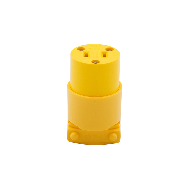 Eaton 15-Amp 125-Volt Yellow 2-Wire Connector