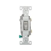 Eaton 20-Amp Single-Pole Grey Toggle Light Switch (1-Pack)