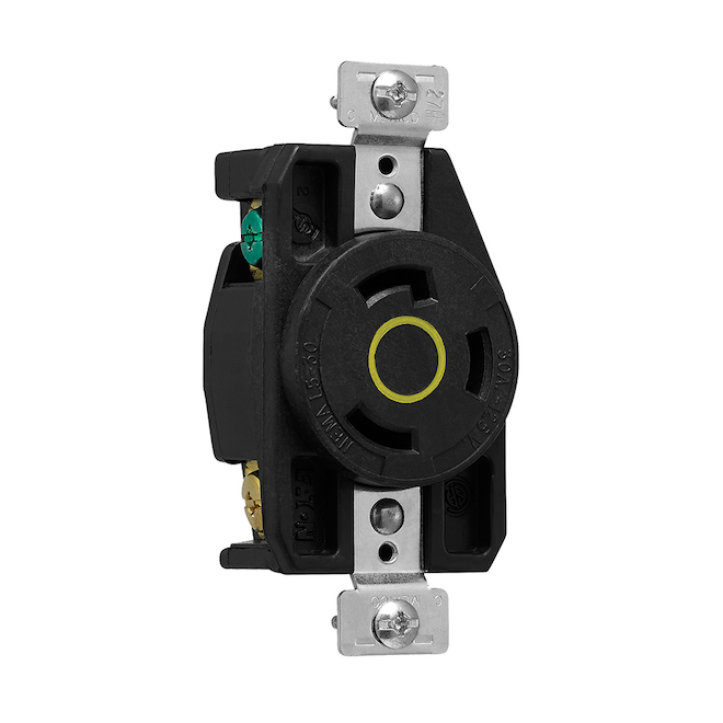 Eaton Arrow Hart Yellow/Black 30-Amp Duplex Oulet (1-Pack)