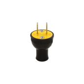 Eaton 15-Amp 125-Volt Black 2-Wire Plug