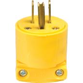 Eaton 15-Amp 125-Volt 3-Wire Yellow Grounding Plug