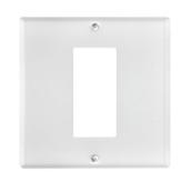 Eaton 2-Gang 1-Pack White Decorator Speciality Wall Plate