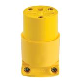 Eaton 15-Amp 250-Volt Yellow 3-Wire Grounding Connector