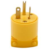 Eaton 20-Amp 125-Volt Yellow 3-Wire Grounding Plug