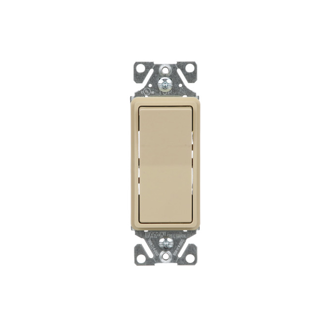 Eaton Single-Pole Switch - Ivory - 15 A - 120/277 V