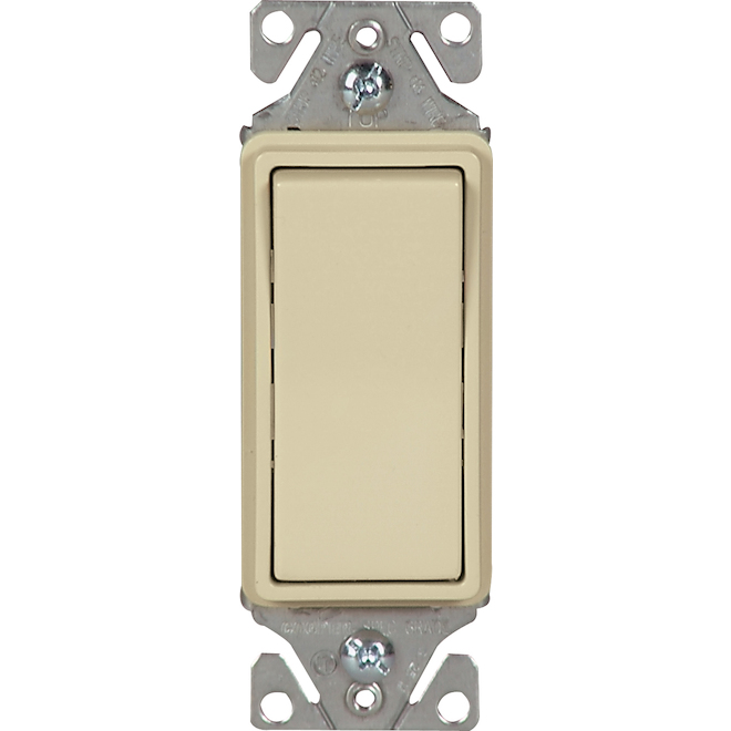 Eaton 15 Amp Ivory Decorator Commercial Light Switch 1-Pack