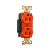 Eaton Orange 15 Amps 125 Volts 1-Pack Receptacle