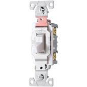 Eaton 20-Amp 3-way White Toggle Commercial Light Switch