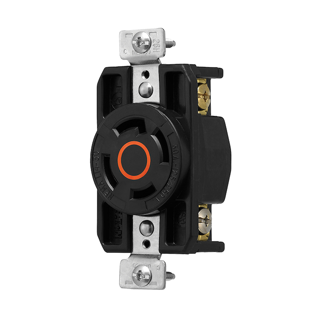 Eaton Arrow Hart Orange 30-Amp Duplex Outlet Industrial 1-Pack Receptacle